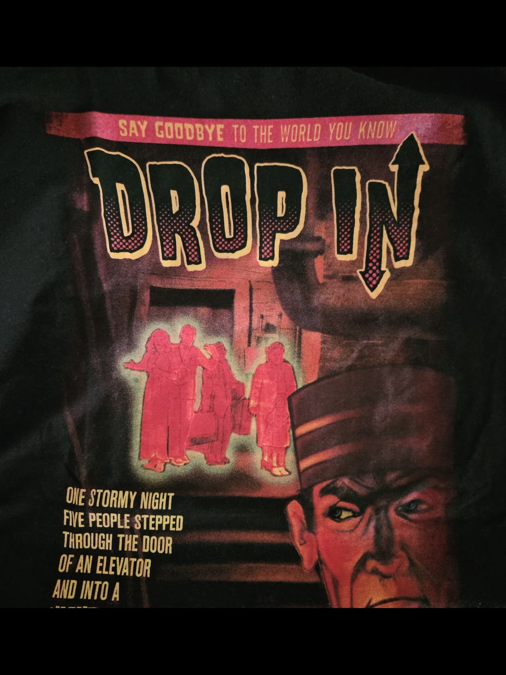 WDW Twilight Zone TOWER OF TERROR T-Shirt w/ Glow-in-Dark Detail - Picture 5 of 7